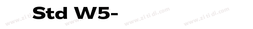 華康儷黑 Std W5字体转换